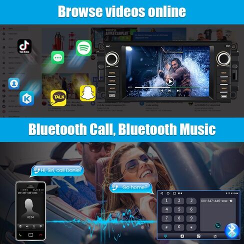 AWESAFE Android Car Stereo for Jeep Wrangler Radio Chrysler Dodge Ram 1500 with Wireless Carplay, 7 Inch Touch Screen for Jeep Car Radio with WiFi GPS Navigation FM Radio + Backup Camera in Saudi Arabia