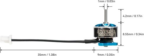 BETAFPV 4 قطع 0702SE 27000KV محرك بدون فرشاة 1S محرك سباق FPV خفيف الوزن، متوافق مع وحدة التحكم في الطيران 4IN1 بدون فرش، FPV Racing Whoop Quadcopter مثل Air65 / Air65 Pro FPV Quadcopters in Kuwait