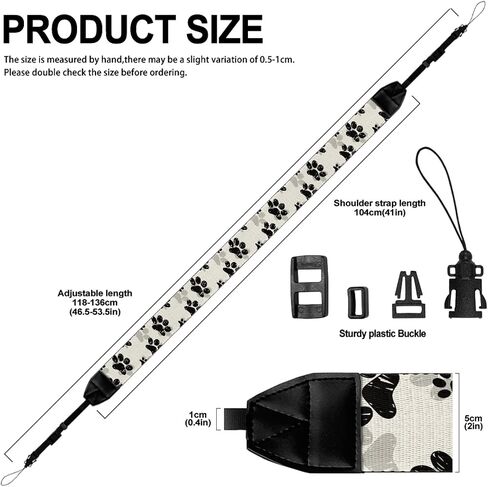 حزام كاميرا GLENLCWE عتيق على شكل سلحفاة بحرية، حزام كاميرا قابل للتعديل للمصورين وحزام رقبة ناعم على الكتف in Kuwait