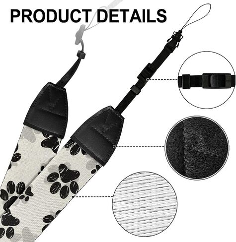 حزام كاميرا GLENLCWE عتيق على شكل سلحفاة بحرية، حزام كاميرا قابل للتعديل للمصورين وحزام رقبة ناعم على الكتف in Kuwait