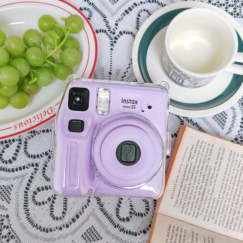 Camera Case for Fujifilm Instax Mini SE/7+/7s Instant Camera, Pink | Mini SE Protective Case, PU Leather Case for Instax Mini SE Bag, with Adjustable Camera Strap, Strong Protection, No Camera in Saudi Arabia