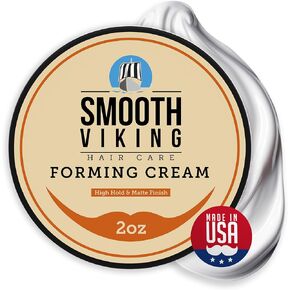 Smooth Viking Hair Clay for Men - Strong Hold, Matte Finish Hair Styling Product for Effortless Styling, Long-Lasting Control & Polished Appearance, 2oz