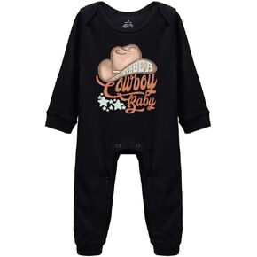 أريد أن أكون رعاة البقر من عمر 0 ​​إلى 24 شهرًا للجنسين، ثوب فضفاض للأطفال من قطعة واحدة بتصميم Carwl in Kuwait