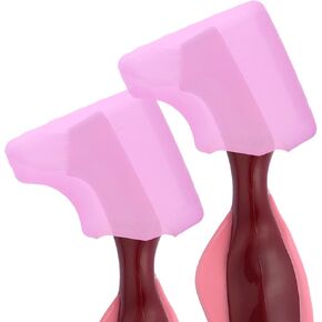 Anbbas 2pcs Double Bristle Head Denture Brush Dental Cleaning Brush with Portable Toothbrush Cup Holder, Properly Clean Oral Appliance