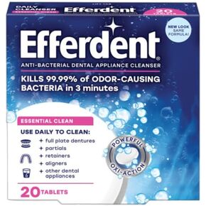 Efferdent Denture Cleanser Tablets, Complete Clean, Tablets, Multicolor, 252 Count