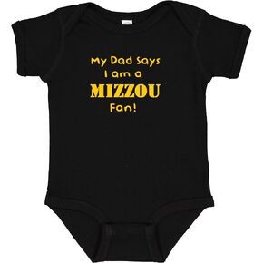يقول والدي إنني من مشجعي Mizzou Missouri، بدلة رومبير لطيفة للأطفال الرضع