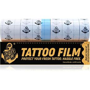 Sorry Mom Tattoo Aftercare Bandage (6.5 ft x 6 in) Clear Tattoo Bandages Waterproof, Adhesive Tattoo Wrap Bandage - Tattoo Healing Wrap - Tattoo Film Protection - Second Skin Tattoo Waterproof Bandage