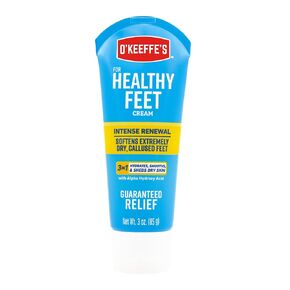 O'Keeffe's for Healthy Feet Exfoliating and Moisturizing Foot Cream, Guaranteed Relief for Extremely Dry, Cracked Feet, Softer Feet in 1 Use, 3.0 Ounce Tube, (Pack of 1)