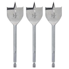1 1/2 inch Wood Spade Drill Bit Wood Paddle Flat Bit 3 PCS