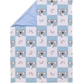 Koala Bear Child Blanket Boys Soft Baby Blanket, Fleece Kids Girl Security Cute Animal Blanket Plush Dot Toddler Newborn Blanket for Nursery Stroller Crib Receiving Blanket Infant Unisex