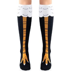 Chicken Leg Socks Womens Mens Novelty Funny Crazy Socks Knee-High Turkey Socks Funny Gifts
