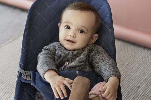 مقعد BabyBjörn القماشي للكرسي، منسوج/جيرسي، ثلاثي القماش، رمادي داكن in Kuwait