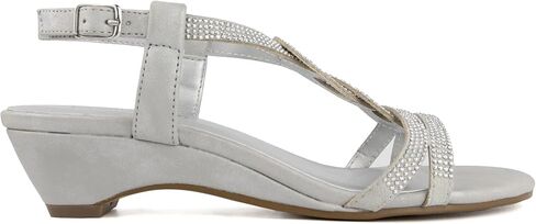 Meadow Wedge Sandal Silver / 6 in Saudi Arabia