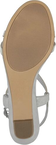Meadow Wedge Sandal Silver / 6 in Saudi Arabia