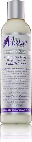 The Mane Choice - Heavenly Halo Herbal Hair Tonic & Soy Milk Deep Hydration Serum Oil Mist (6 oz), yellow in Saudi Arabia