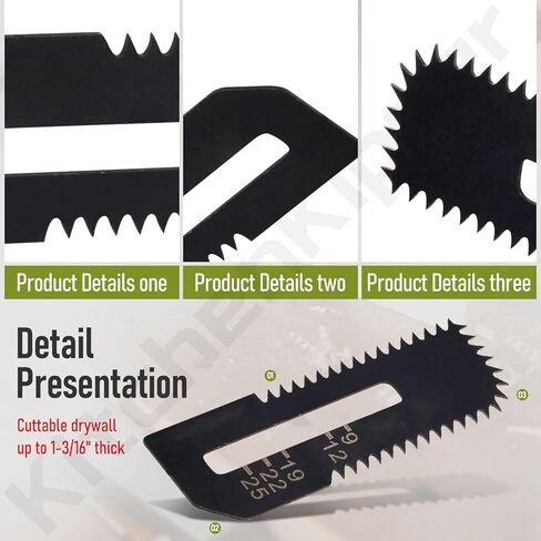 شفرات منشار قطع الحوائط الجافة B-49703 لمنشار قطع الليثيوم أيون اللاسلكي Ma-Kita 18 فولت Lxt (XDS01Z) - قطع الحوائط الجافة بسمك يصل إلى 1-3/16 بوصة (عبوتان) in Kuwait