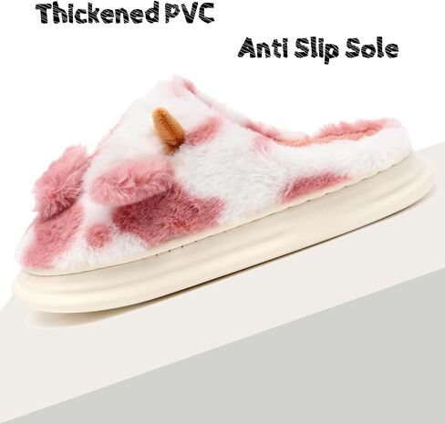 Cow Slippers For Women's and Men's Cloud Slippers Comfortable House Slippers Cute Cow Animal Slippers Indoor and Outdoor in Saudi Arabia