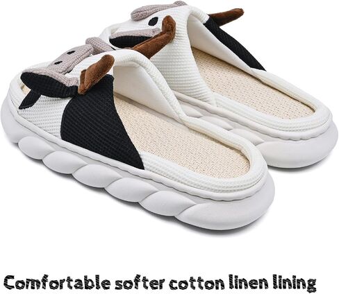 Cow Slippers For Women's and Men's Cloud Slippers Comfortable House Slippers Cute Cow Animal Slippers Indoor and Outdoor in Saudi Arabia