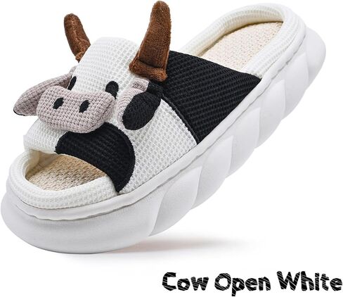 Cow Slippers For Women's and Men's Cloud Slippers Comfortable House Slippers Cute Cow Animal Slippers Indoor and Outdoor in Saudi Arabia