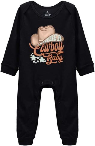 أريد أن أكون رعاة البقر من عمر 0 ​​إلى 24 شهرًا للجنسين، ثوب فضفاض للأطفال من قطعة واحدة بتصميم Carwl in Kuwait