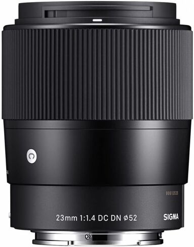 Sigma 23mm F1.4 DC DN Contemporary Series Large Aperture Lens for Sony E Mount with Lens Hood Bundle with 1TB USB 3.0 External Portable Hard Drive, and 64 GB SDXC Memory Card (3 Items) in Saudi Arabia