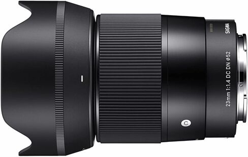 Sigma 23mm F1.4 DC DN Contemporary Series Large Aperture Lens for Sony E Mount with Lens Hood Bundle with 1TB USB 3.0 External Portable Hard Drive, and 64 GB SDXC Memory Card (3 Items) in Saudi Arabia