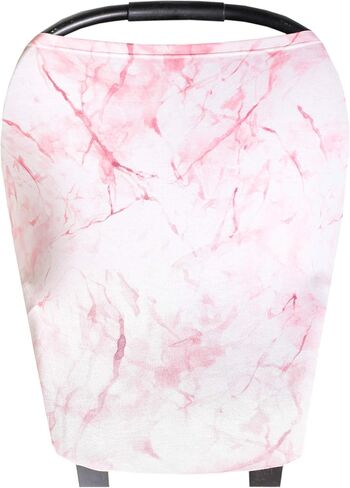 Copper Pearl Multi-Use Cover: Car Seat Covers, Nursing Cover, and Stroller Cover for Sun - Stretchy Fabric, All-Season Use, Stylish Designs, Easy Access for Moms - Roxy in Saudi Arabia