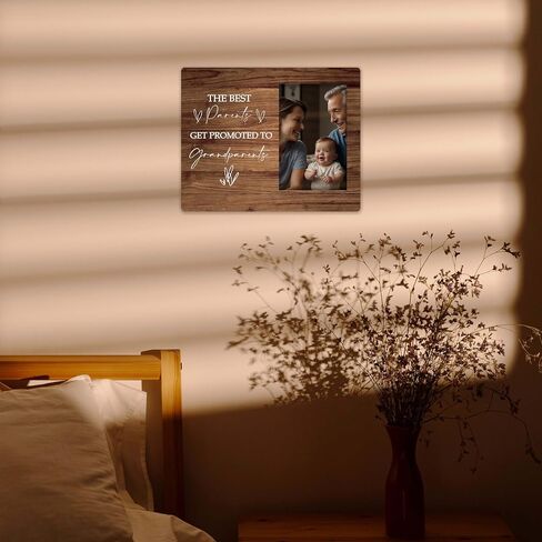 Grandkids Photo Frame, First Time Grandparents Gifts, The Best Parents Get Promoted to Grandparents, 4x6 Picture Frame, Wall Mount & Table Top, grandparents picture frame with baby. (009 in Saudi Arabia