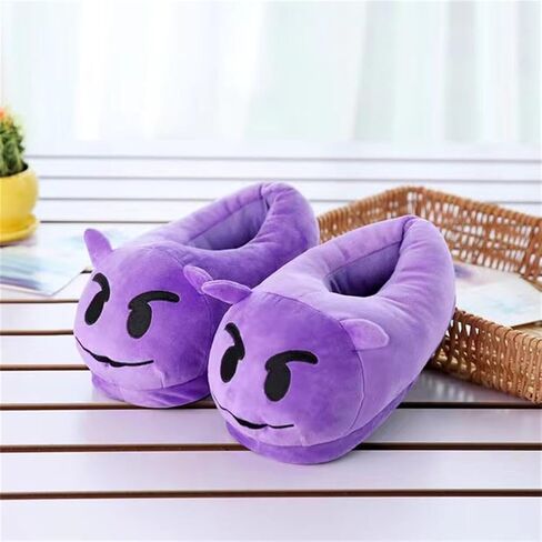 دفء الشتاء من Nevka مع شبشب قطني أنيق يتميز بتصميم Emoji Memes اللطيف وهو ملائم تمامًا للأيام المريحة والراحة غير القابلة للانزلاق in Kuwait