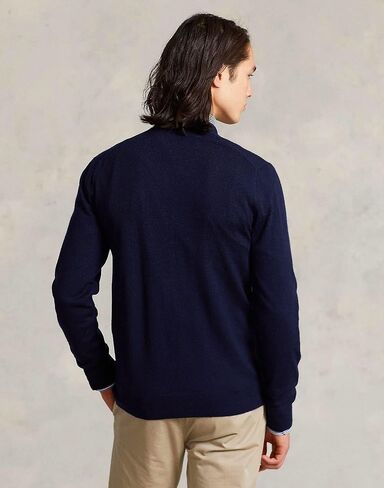 POLO RALPH LAUREN Men's Merino Wool Cardigan Sweater (Brown,L) in Saudi Arabia