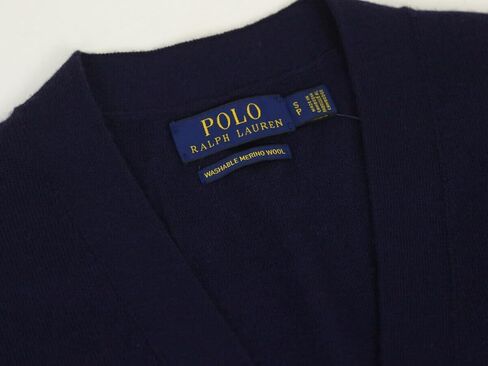 POLO RALPH LAUREN Men's Merino Wool Cardigan Sweater (Brown,L) in Saudi Arabia