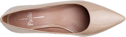 Linea Paolo - BILSON - Womens Leather or Patent Mid-Height Square Heel Pointed Toe Fashion Pump in Kuwait