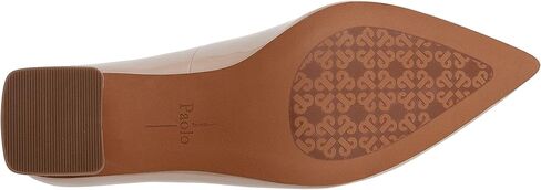 Linea Paolo - BILSON - Womens Leather or Patent Mid-Height Square Heel Pointed Toe Fashion Pump in Kuwait