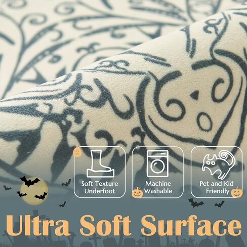 jinchan المطبخ عداء البساط 2x6 الشرقية المدخل عداء البساط قابل للغسل خمر عداء الأزهار غير زلة لينة الرجعية المتعثرة رقيقة البلد بوهو البساط لغرفة النوم الحمام غرفة الغسيل غرفة المعيشة رمادي داكن in Kuwait