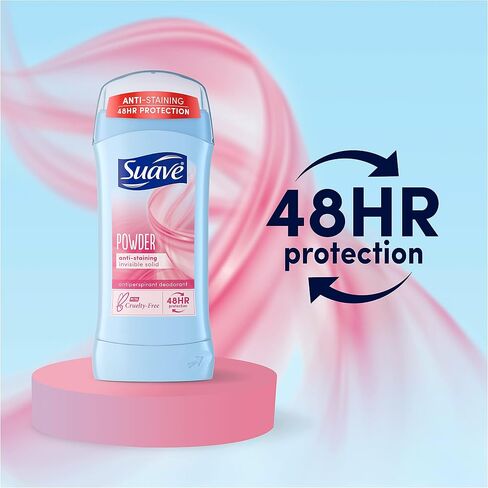 Suave Deodorant Antiperspirant & Deodorant Stick 48-hour Odor and Wetness Protection Powder Deodorant for Women 2.6 oz in Saudi Arabia