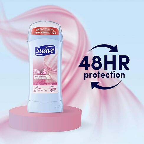 Suave Deodorant Antiperspirant & Deodorant Stick 48-hour Odor and Wetness Protection Powder Deodorant for Women 2.6 oz in Saudi Arabia