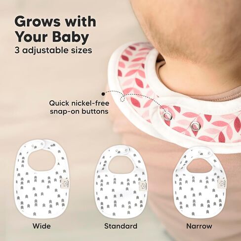 مرايل أطفال عضوية من KeaBabies مكونة من 8 قطع للفتيات والأولاد - مرايل أطفال للتسنين للأولاد والبنات - مرايل لحديثي الولادة للفتيات والفتيان in Saudi Arabia