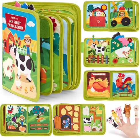 hahaland Quiet Busy Book for Toddlers 3-5 - Princess Makeover Busy Board Montessori Toys for 3 Year Old Pretend Play - 3-5 Year Old Girl Birthday Gifts Ideas - 4 Year Old Girl Present in Kuwait