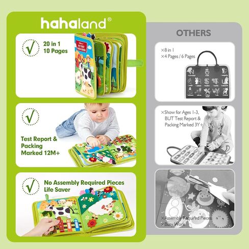 hahaland Quiet Busy Book for Toddlers 3-5 - Princess Makeover Busy Board Montessori Toys for 3 Year Old Pretend Play - 3-5 Year Old Girl Birthday Gifts Ideas - 4 Year Old Girl Present in Kuwait
