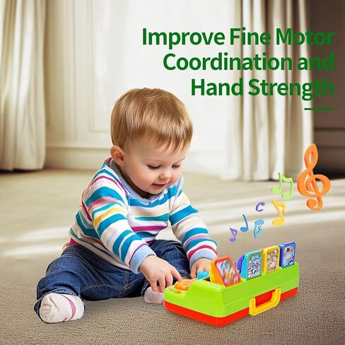 FS Toddler Pop Up Toy with Music and Light, Cause and Effect Toys for 6 9 12 18 Month Old Baby Toys, Early Learning Educational Toys for 1 2 3 Year Old Boy and Girls Gifts in Saudi Arabia