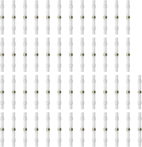 50 قطعة موصل سلك سدادة اللحام، موصلات لحام سوبوبي، موصلات مؤخرة الانكماش الحراري، محطات كهربائية نحاسية بيضاء in Kuwait