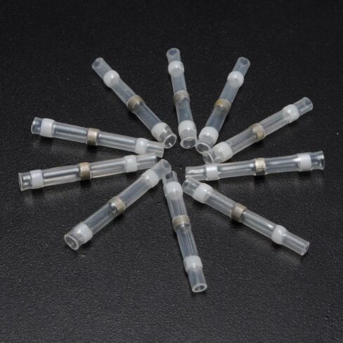 50 قطعة موصل سلك سدادة اللحام، موصلات لحام سوبوبي، موصلات مؤخرة الانكماش الحراري، محطات كهربائية نحاسية بيضاء in Kuwait