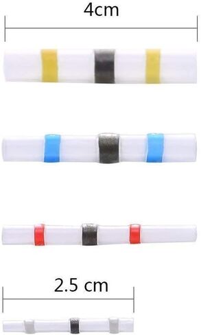 50 قطعة موصل سلك سدادة اللحام، موصلات لحام سوبوبي، موصلات مؤخرة الانكماش الحراري، محطات كهربائية نحاسية بيضاء in Kuwait