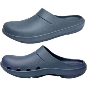 Lightweight Wide Width Recovery Sandal for Mens & Womens - Comfortable Thick Cushion Shower Slippers, Non-Slip and Water Resistance, Perfect for Home & Garden Work (Black)