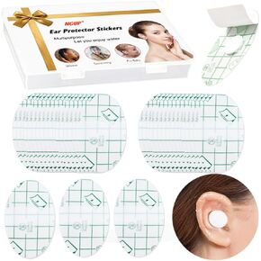 120 Pieces Ear Covers for Shower Baby Ear Protection for Swimming Ear Plugs Stickers Waterproof Toddler Newborn Ear Plugs Caps Kids Disposable Ear Tape Ear Protectors Bath Patch Surfing Snorkeling
