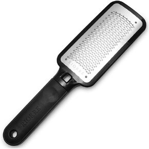 Riorre Professional Foot Scrubber for Hard Skin - Premium 3 in 1 Pedicure Foot File, Foot Scraper & Callus Remover for Feet Leaving Soft & Smooth Heels