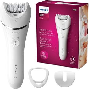 Philips Epilator Series 8000, with 3 Accessories, BRE700/04