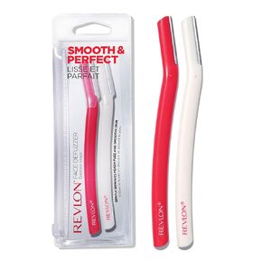 Dermaplaning Tool by Revlon, Facial Razor & Hair Removal Tool, High Precision Blade,Smooth & Even Skin, Stainless Steel (Pack of 2)