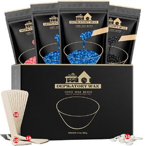 Lifestance Hard Wax Beads, 1lb Aloe Waxing Beads for Sensitive Skin Hair Removal Wax Beans for Face Leg, Wax Beads for Fine & Coarse Hair Pearl Beads Brazilian Bikini for Wax Warmers at Home Women Men