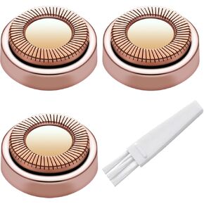 Facial Hair Remover Replacement Heads for Gen 1 Finishing Touch Flawless Facial Hair Removal Tool for Women,18K Gold-Plated Rose Gold 4 Count,First Generation by BECHY